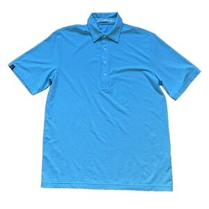CRiQUET Polo Shirt Short Sleeve Blue Size Medium Casual